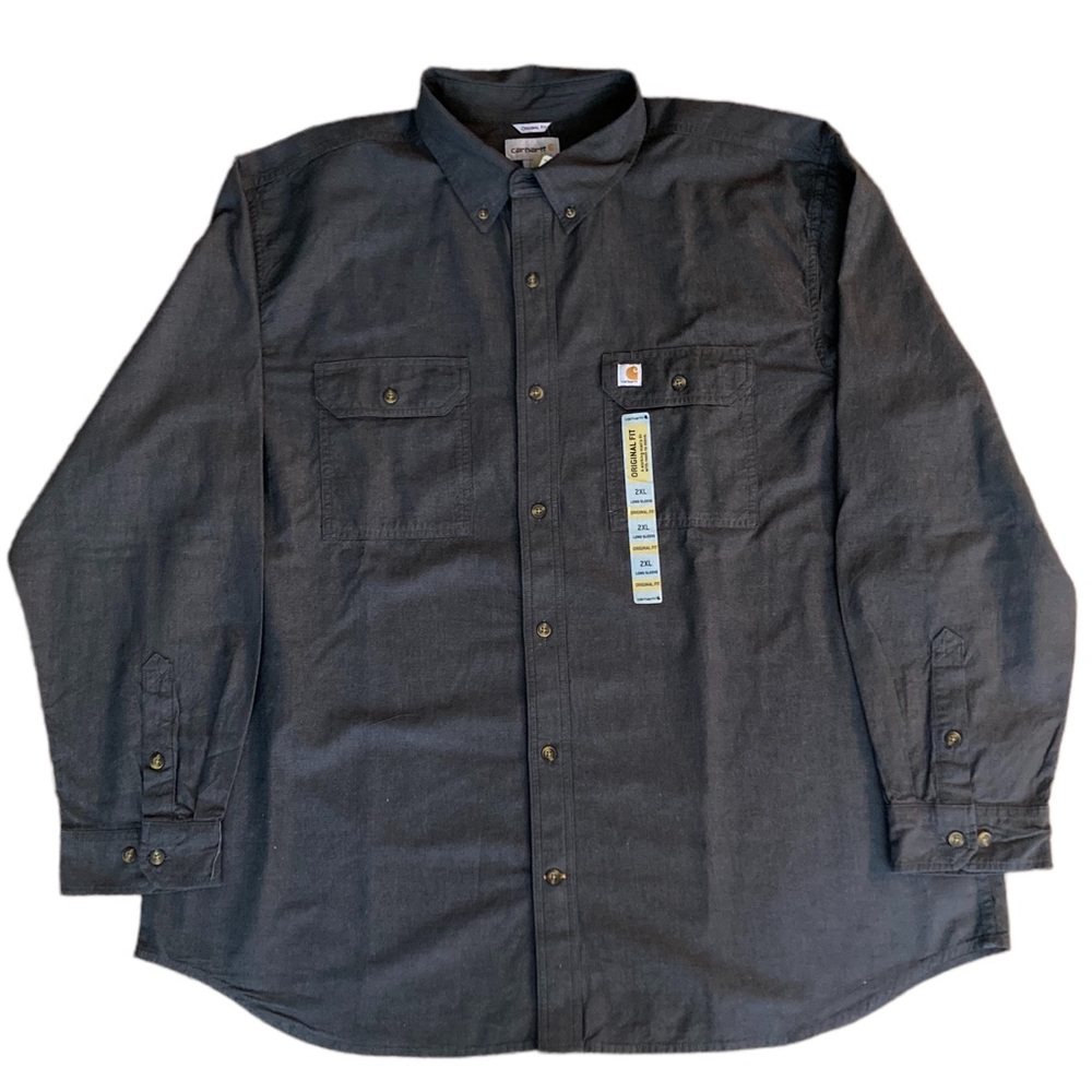 NWT Carhartt Men’s Original Fit Button Down Shirt Size 2XL